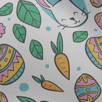 Cute Little White Rabbit Chiffon