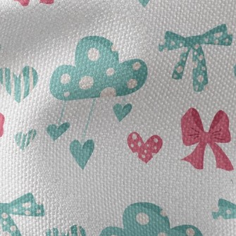 Bow Knot Point Cloud Waterproof Canvas