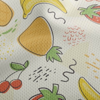 Describe The World Of Fruits Athletic Mesh Flat Back