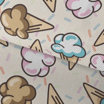 Marshmallow Ice Cream Waterproof Oxford