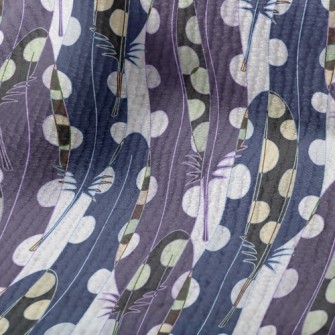 Psychedelic Overlay Feather Terry