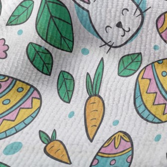 Cute Little White Rabbit Terry