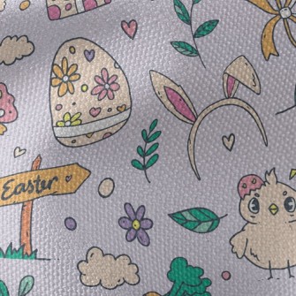 Easter Cute Chick Waterproof Canvas