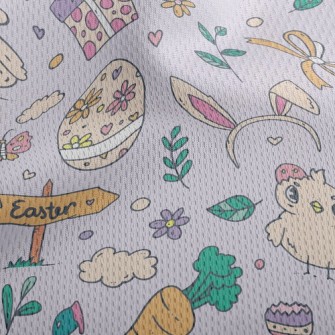 Easter Cute Chick Athletic Mesh Flat Back