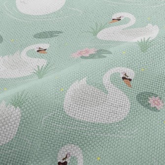 Beautiful Elegant White Swan Performance Linen