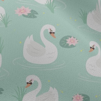 Beautiful Elegant White Swan Chiffon
