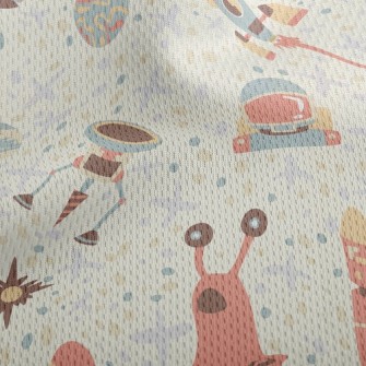 Children's Fun Rocket Spac Athletic Mesh Flat Back