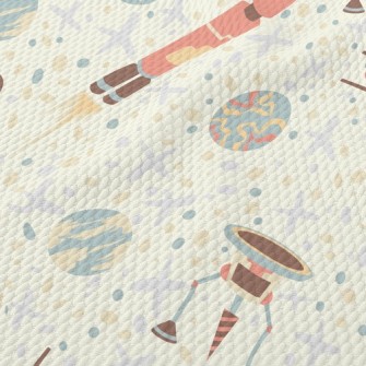 Children's Fun Rocket Spac Birdseye Piqué