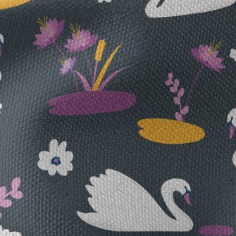 Lonely Swan Lake Waterproof Canvas