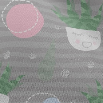 Closed Eyes Aloe Vera Potted P Chiffon