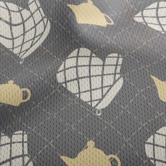 Plaid Glove Teapot Athletic Mesh Flat Back