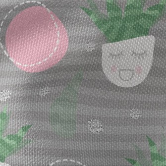 Closed Eyes Aloe Vera Potted P Waterproof Canvas