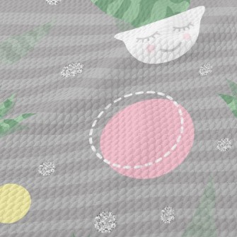 Closed Eyes Aloe Vera Potted P Birdseye Piqué