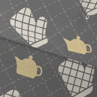 Plaid Glove Teapot Waterproof Oxford