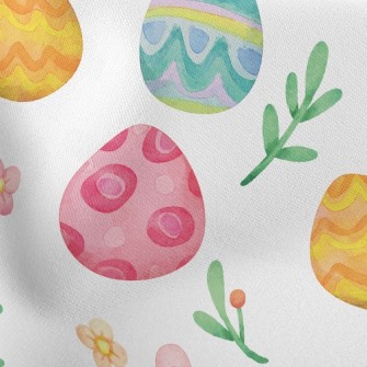 Cute Bunny Ears Easter Egg Stretch Ponte