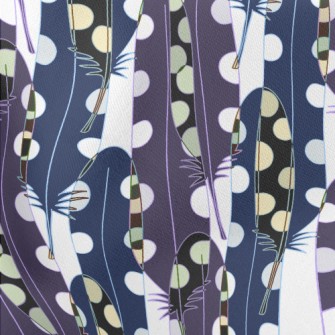 Psychedelic Overlay Feather Stretch Ponte