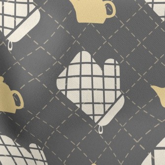 Plaid Glove Teapot Stretch Ponte