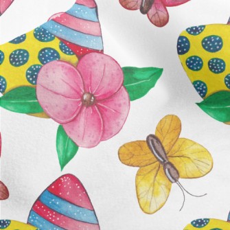 Flower World Butterfly Micro Fleece