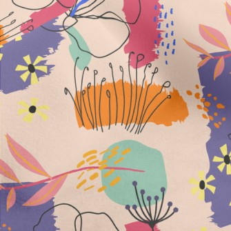 Beautiful Flowers In Empty Bas Micro Fleece