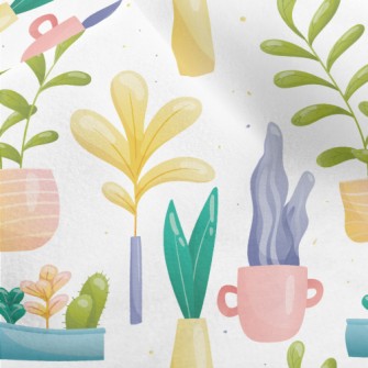Leisurely Cactus Gardening Micro Fleece