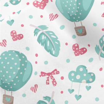 Beautiful Hot Air Balloon Feat Micro Fleece