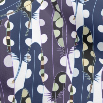 Psychedelic Overlay Feather Micro Fleece