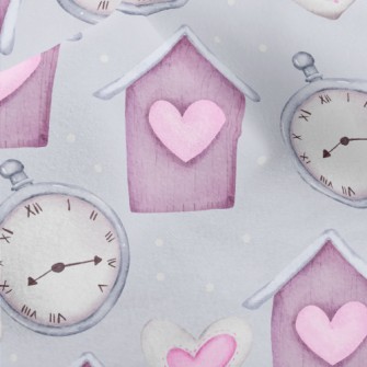 Love Clock House Micro Fleece