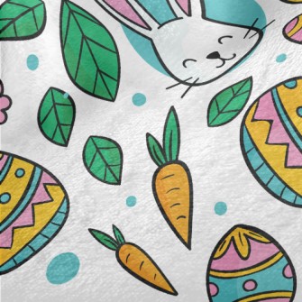 Cute Little White Rabbit Minky