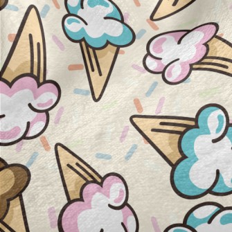 Marshmallow Ice Cream Minky