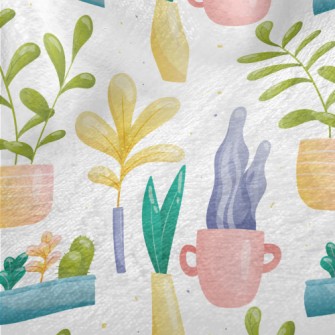 Leisurely Cactus Gardening Minky