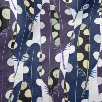 Psychedelic Overlay Feather Minky