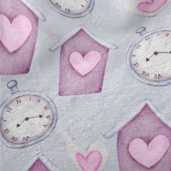 Love Clock House Minky