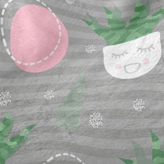 Closed Eyes Aloe Vera Potted P Minky