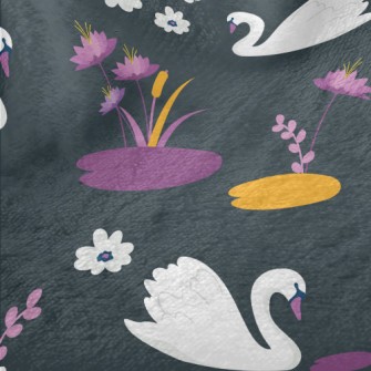 Lonely Swan Lake Minky