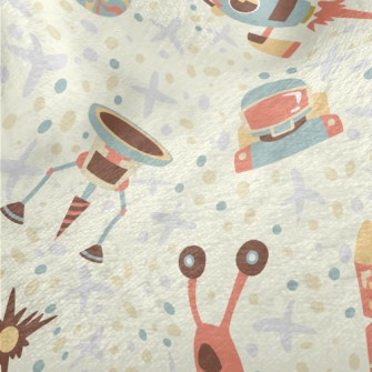 Children's Fun Rocket Spac Minky