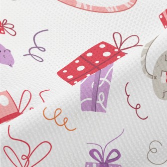 Happy Gift Cat Piqué