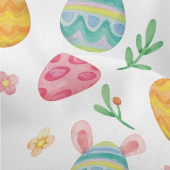 Cute Bunny Ears Easter Egg Lightweight Performance Linen
