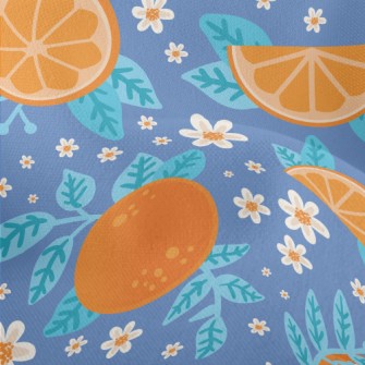 Juicy And Sweet Oranges Lightweight Performance Linen