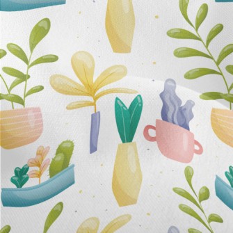 Leisurely Cactus Gardening Lightweight Performance Linen