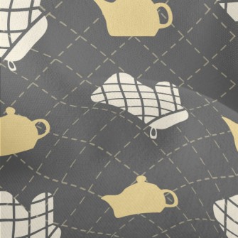 Plaid Glove Teapot Lightweight Performance Linen