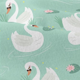 Beautiful Elegant White Swan Modern Jersey