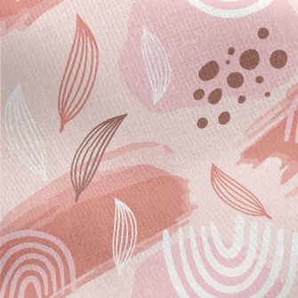 Autumn Leaves Jersey Backed Fleece