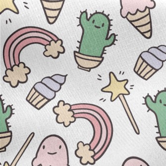 Cute Expression Creature Jersey Backed Fleece