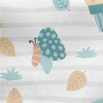 Childlike Little Butterfly Jersey Backed Fleece