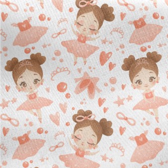 Ballet Little Girl Jersey Backed Fleece