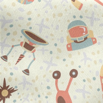 Children's Fun Rocket Spac Jersey Backed Fleece