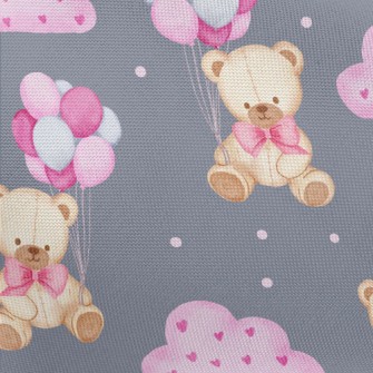 Cute Balloon Bear Pongee