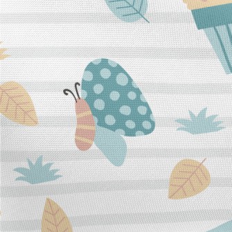 Childlike Little Butterfly Pongee