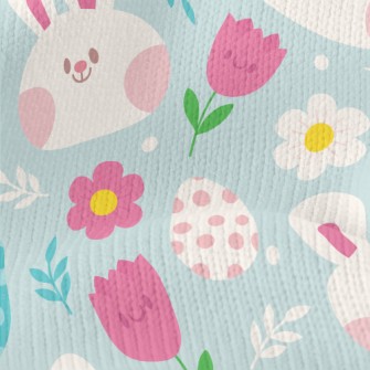 Blushing Bunny Tulip Stretch Jersey