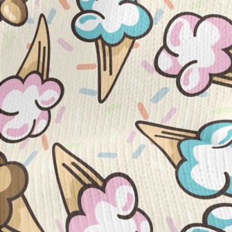 Marshmallow Ice Cream Stretch Jersey